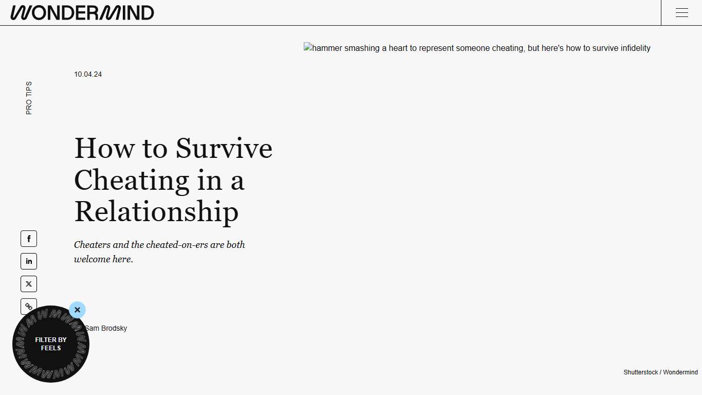 Surviving Infidelity Tips Straight From Therapists - Wondermind