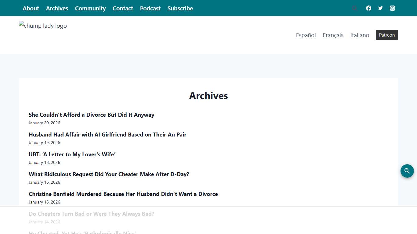 Archives - ChumpLady.com